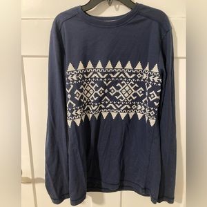 Men’s large navy blue joe boxer long sleeve T-shirt